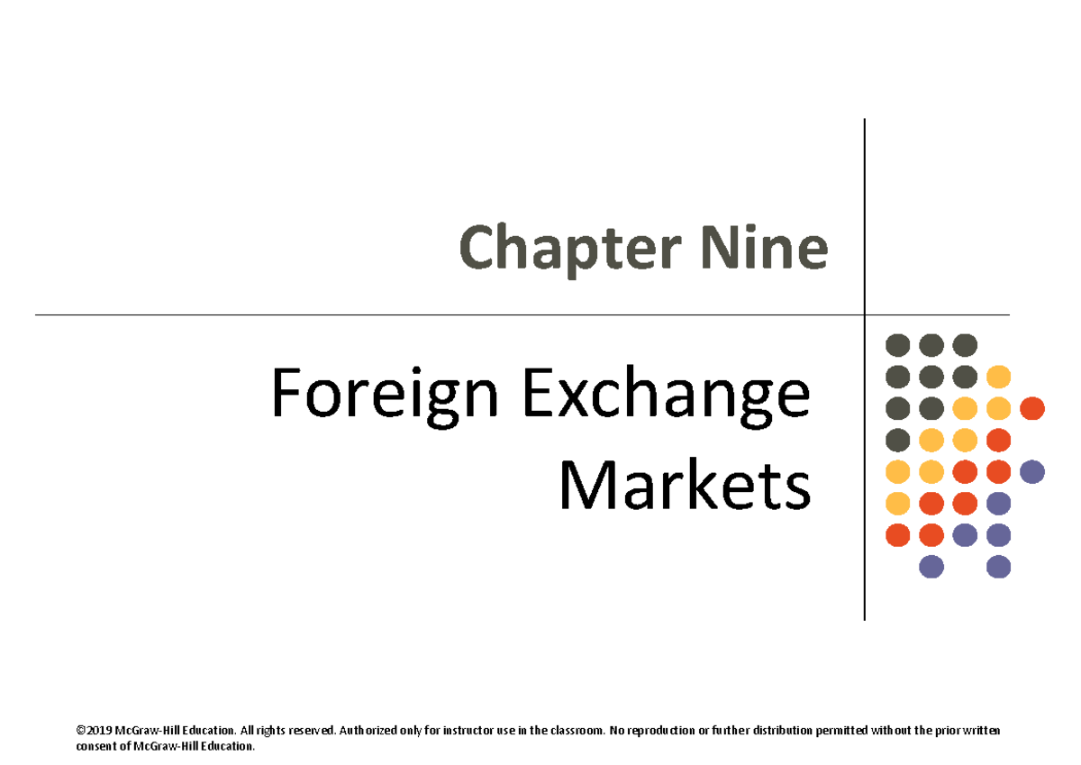 Chapter 9 - Overview of Foreign Exchange Markets - Studocu