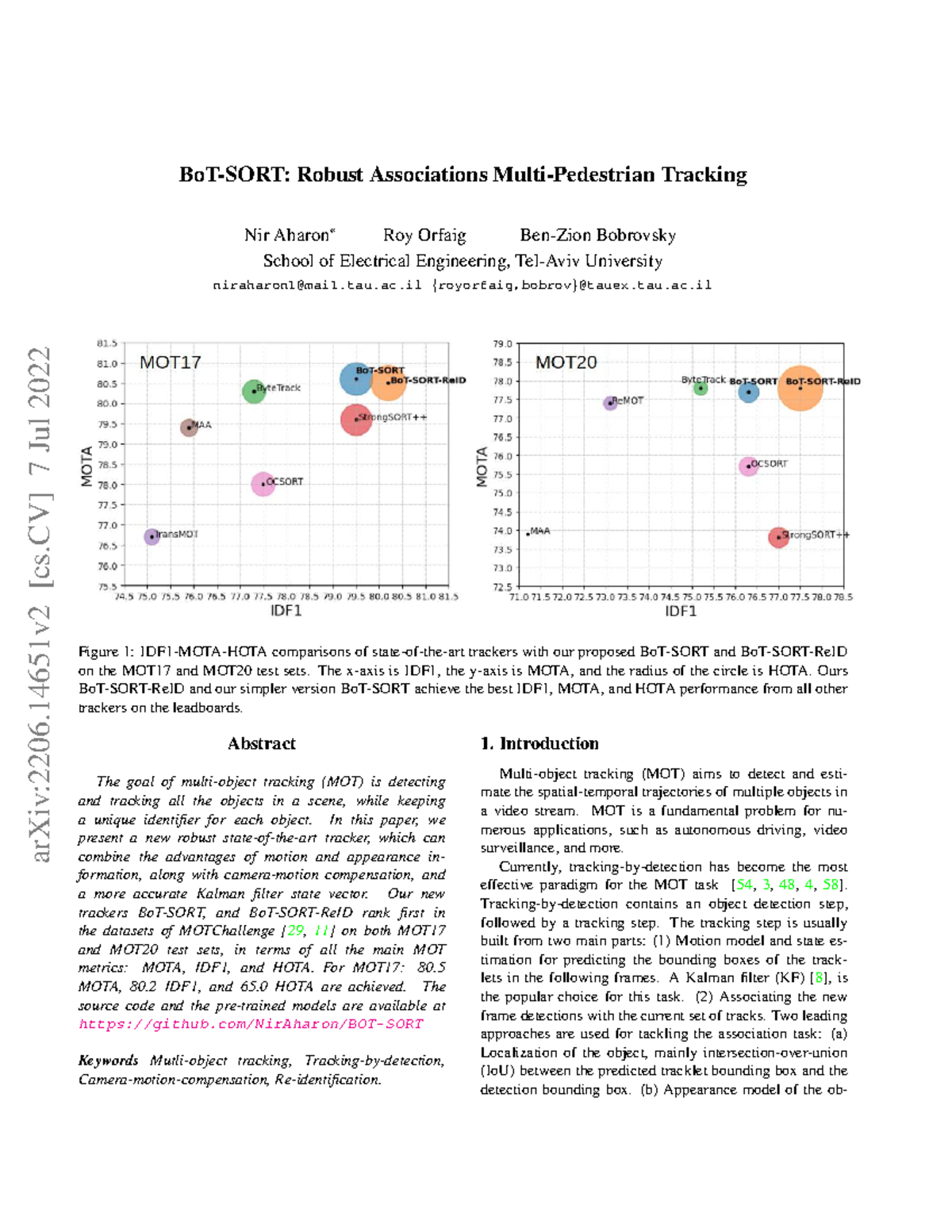 Robust Multi-Object Tracking with teTrack: Performance on MOT17 & MOT20 ...