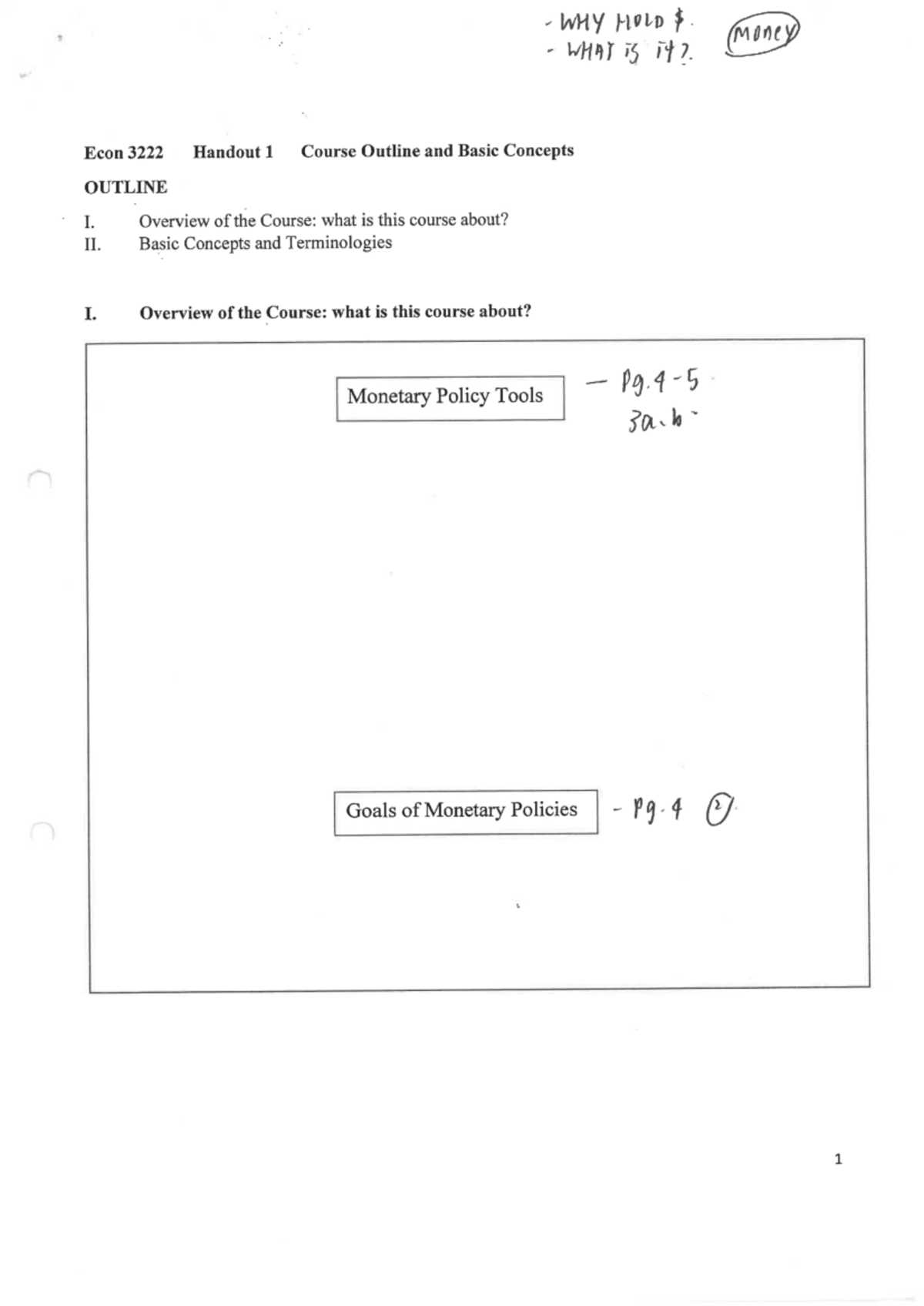 Econ 101: Monetary Policy Overview and Key Concepts Handout 1 - Studocu