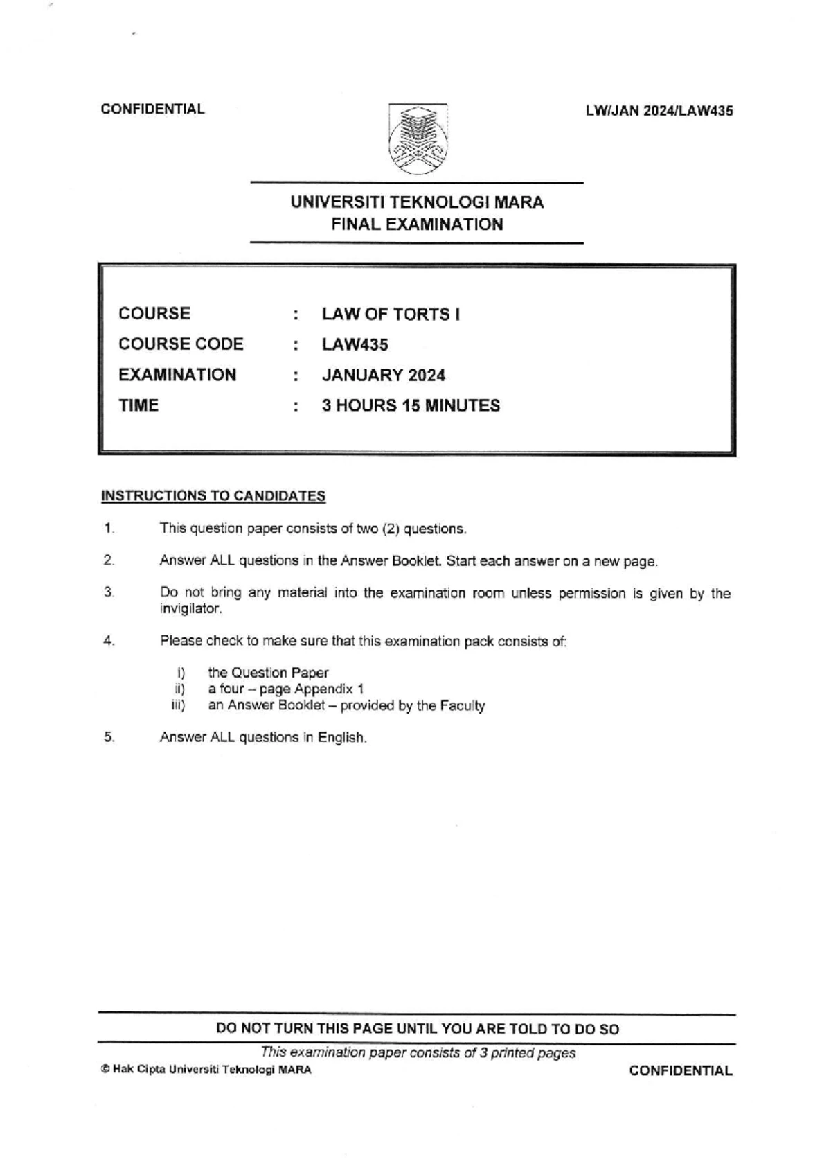 Tort II Law Tutorial: Duty of Care Analysis (LLB Year 1, Sem 2) - Studocu
