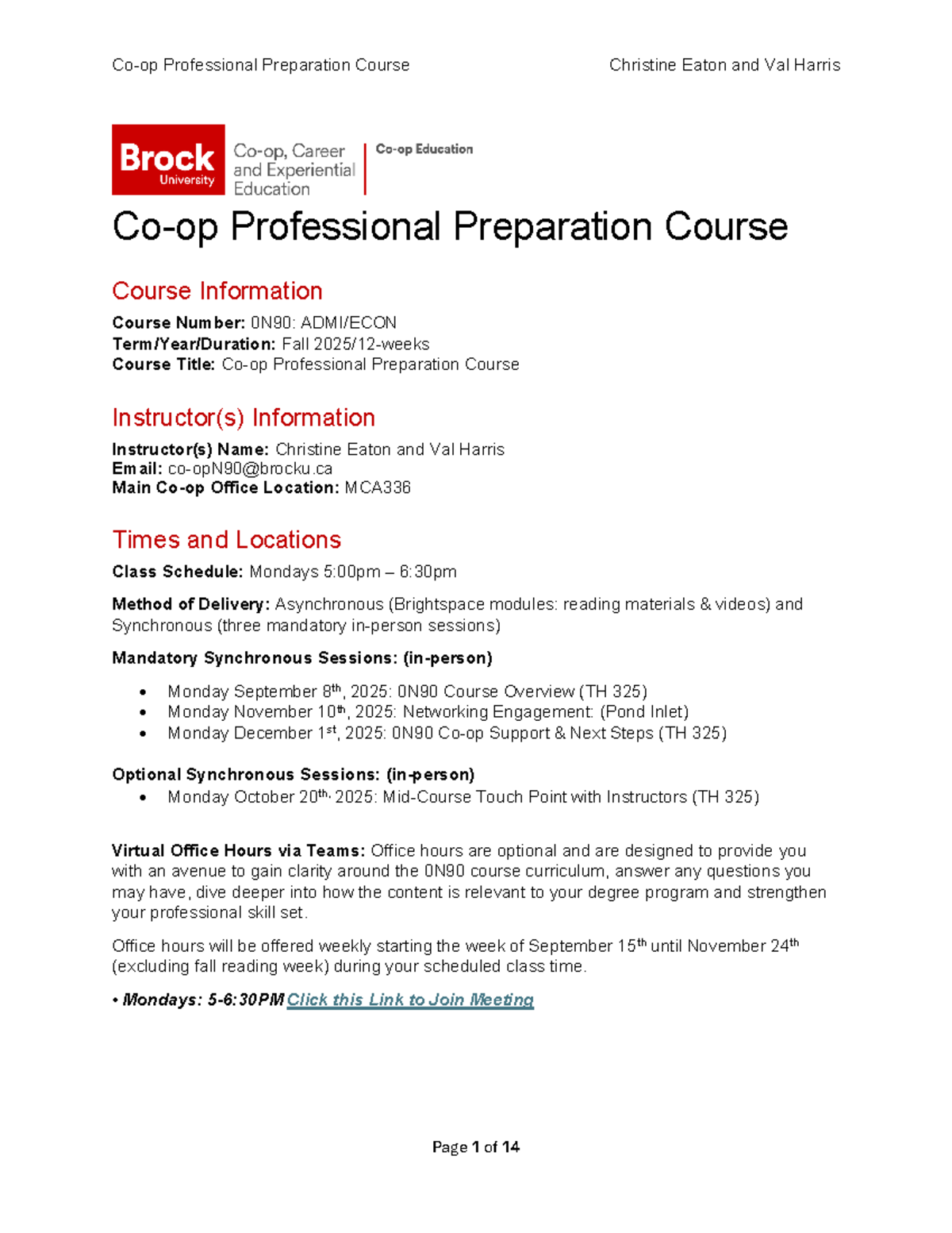 0N90 Professional Preparation Course Overview and Instructions - Studocu
