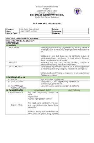 DLL English 6 Q1 W1 - Daily Lesson Log for Grade 6 - Studocu