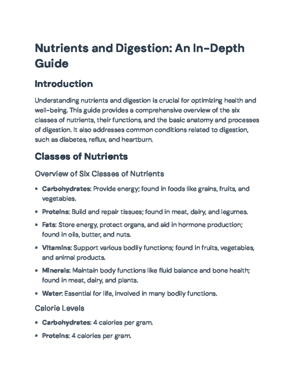 Nutrients and Digestion: A Comprehensive Guide on Health Essentials ...