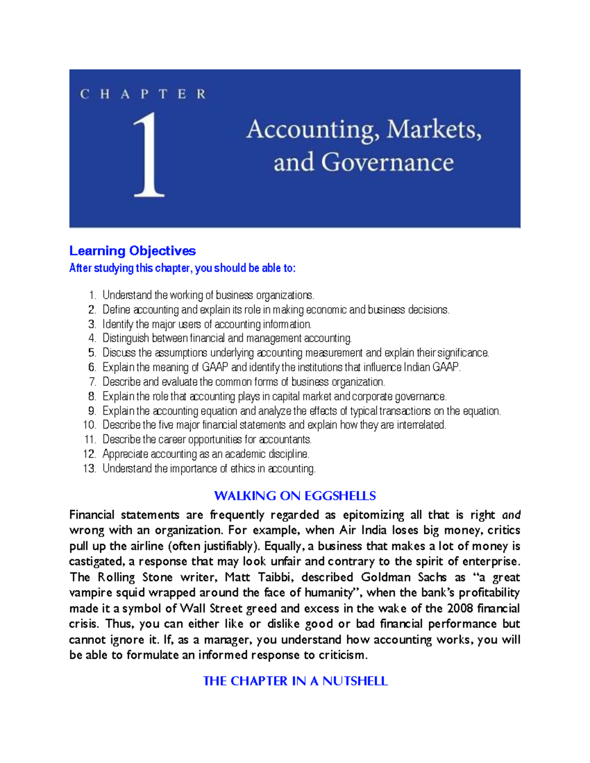 Learning Objectives for Accounting (Course Code: ACC101) - Studocu