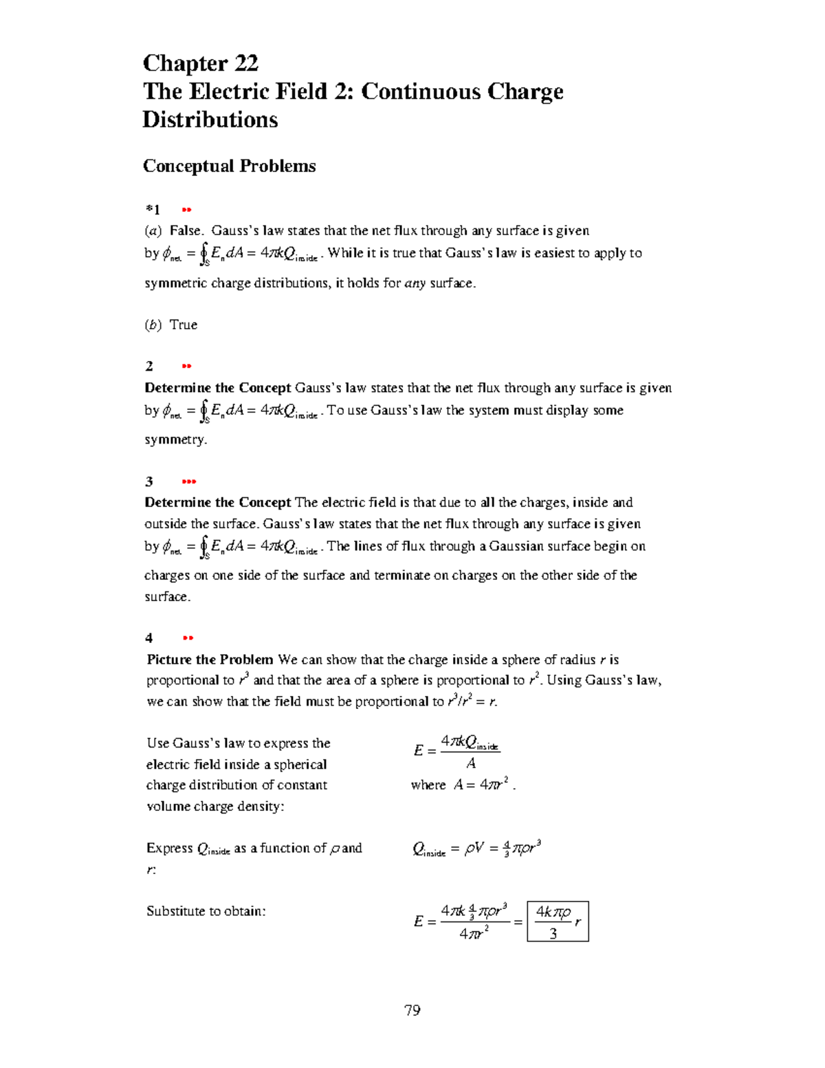 IS254 Final Exam: Solutions for Chapter 22 - Electric Fields - Studeersnel