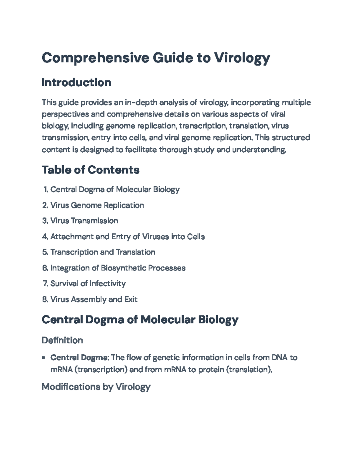 Comprehensive Virology Guide: Concepts and Mechanisms Explained ...