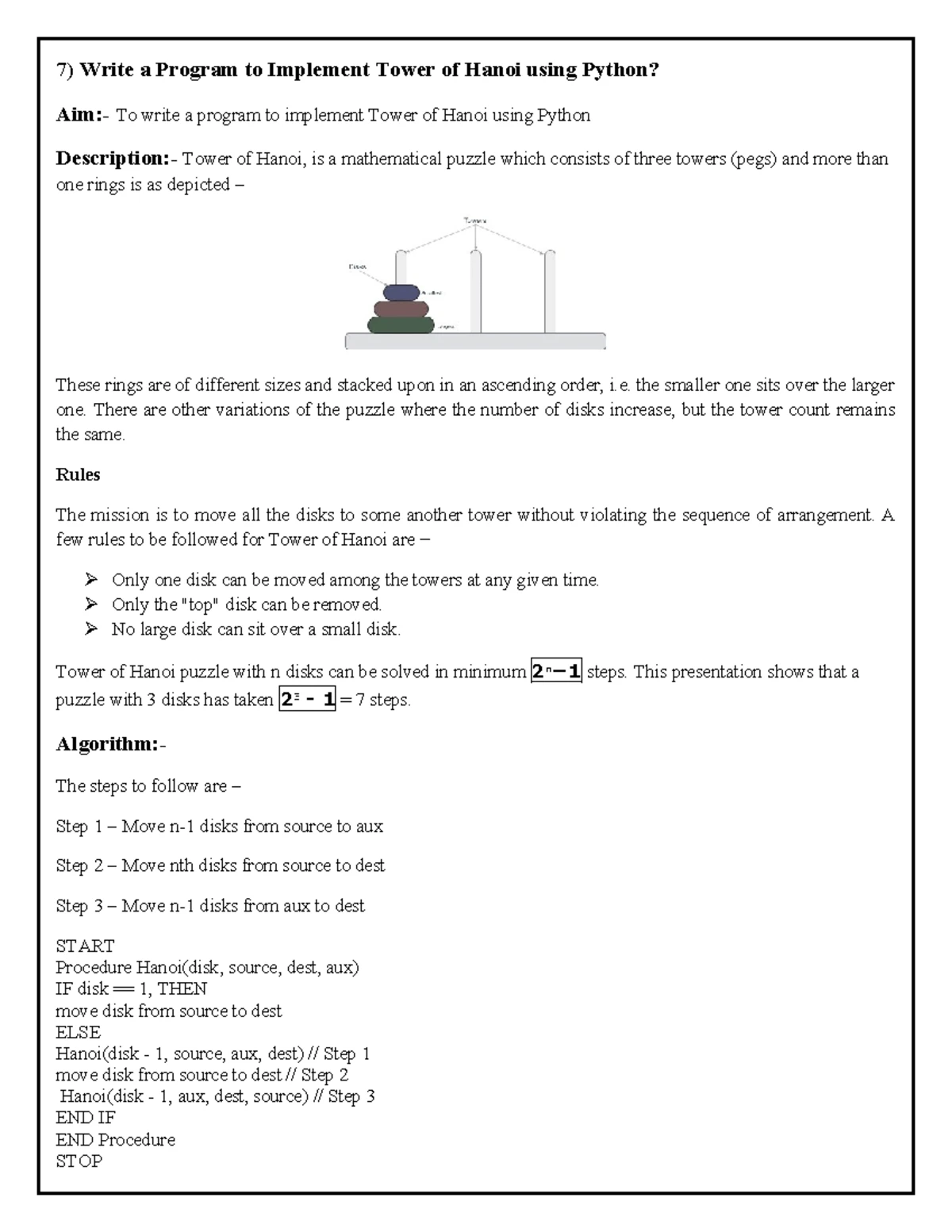 AI Lab 8: Implementing the Monkey Banana Problem in Python - Studocu