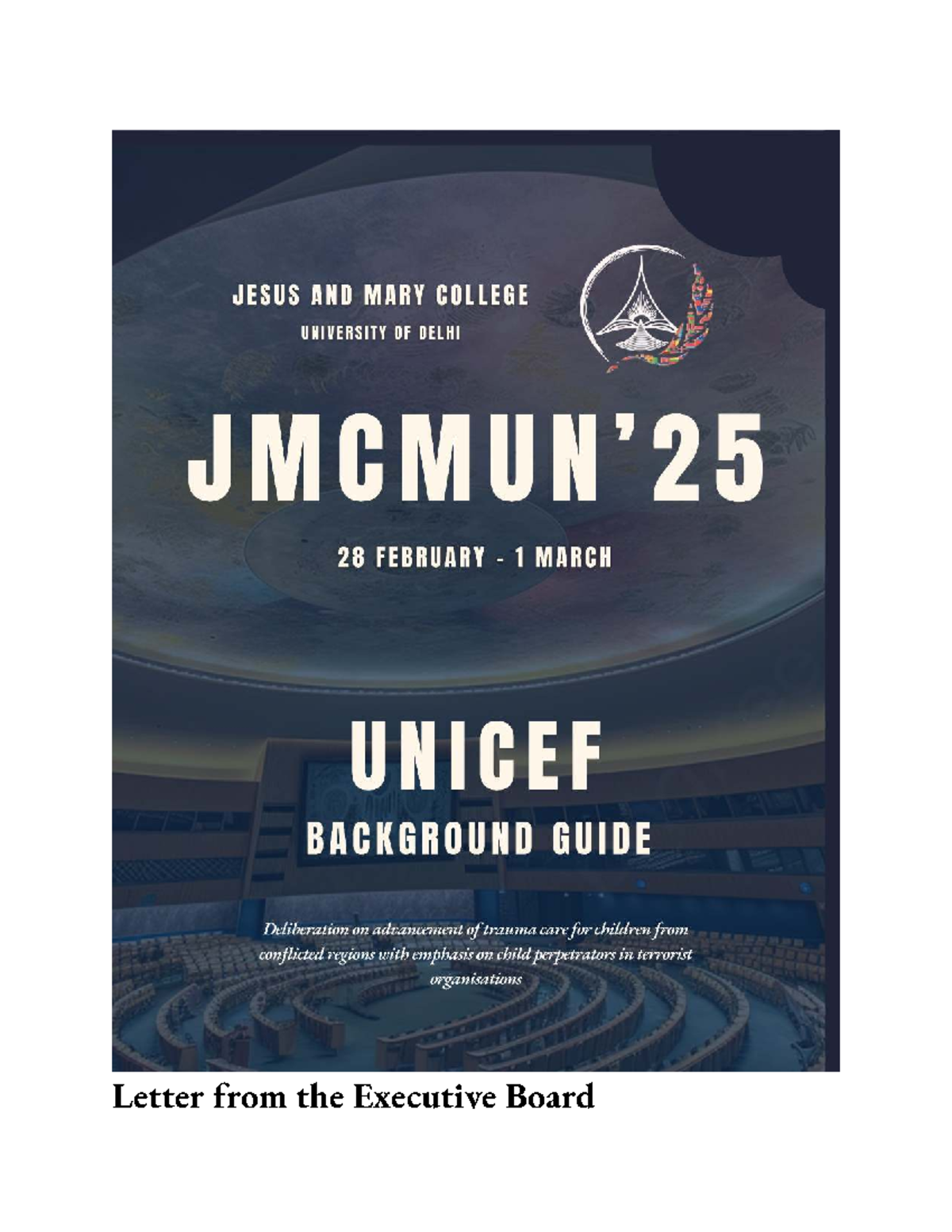 JMC MUN '25 - UNICEF Background Guide on Child Perpetrators in Conflict ...