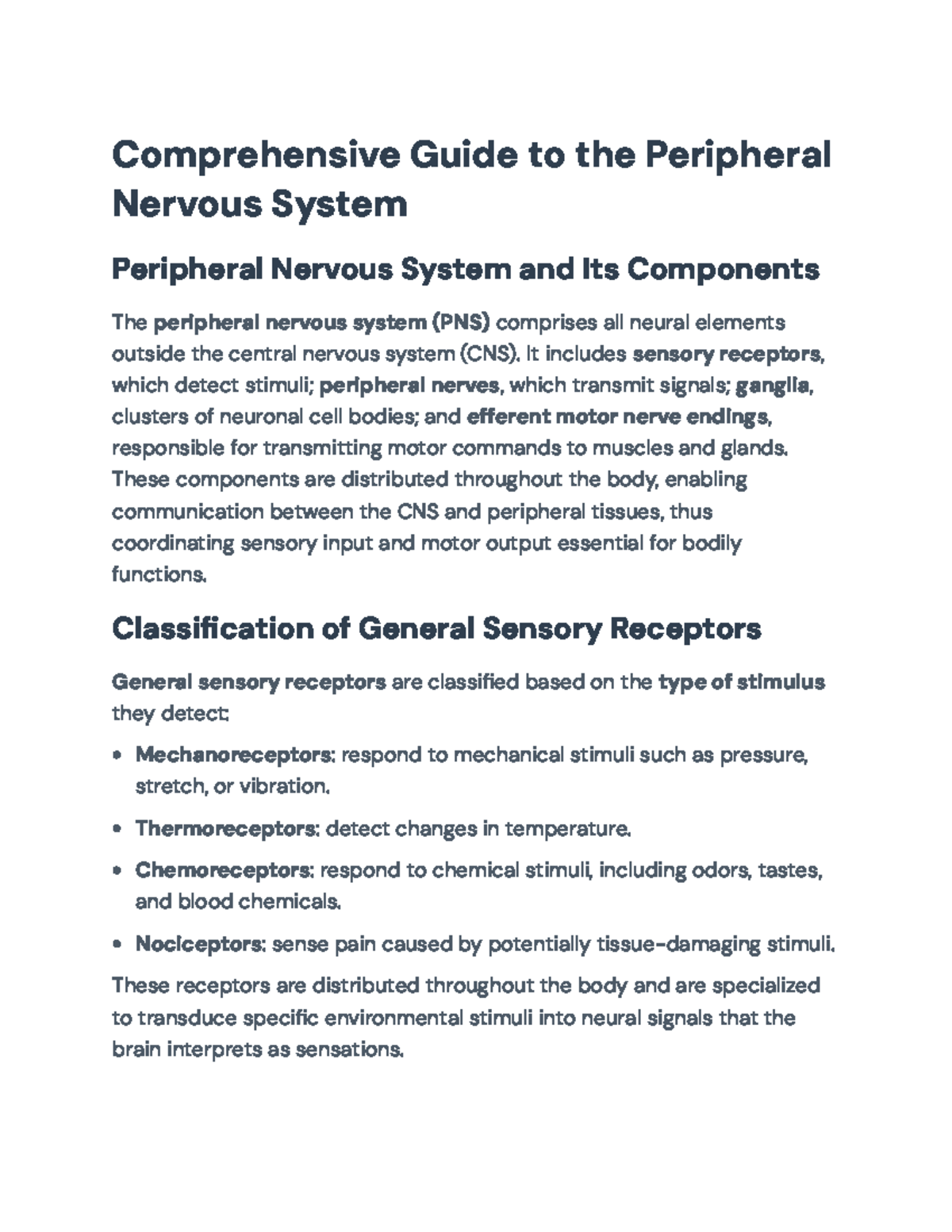 Peripheral Nervous System Overview: Structure, Functions, and Reflexes ...