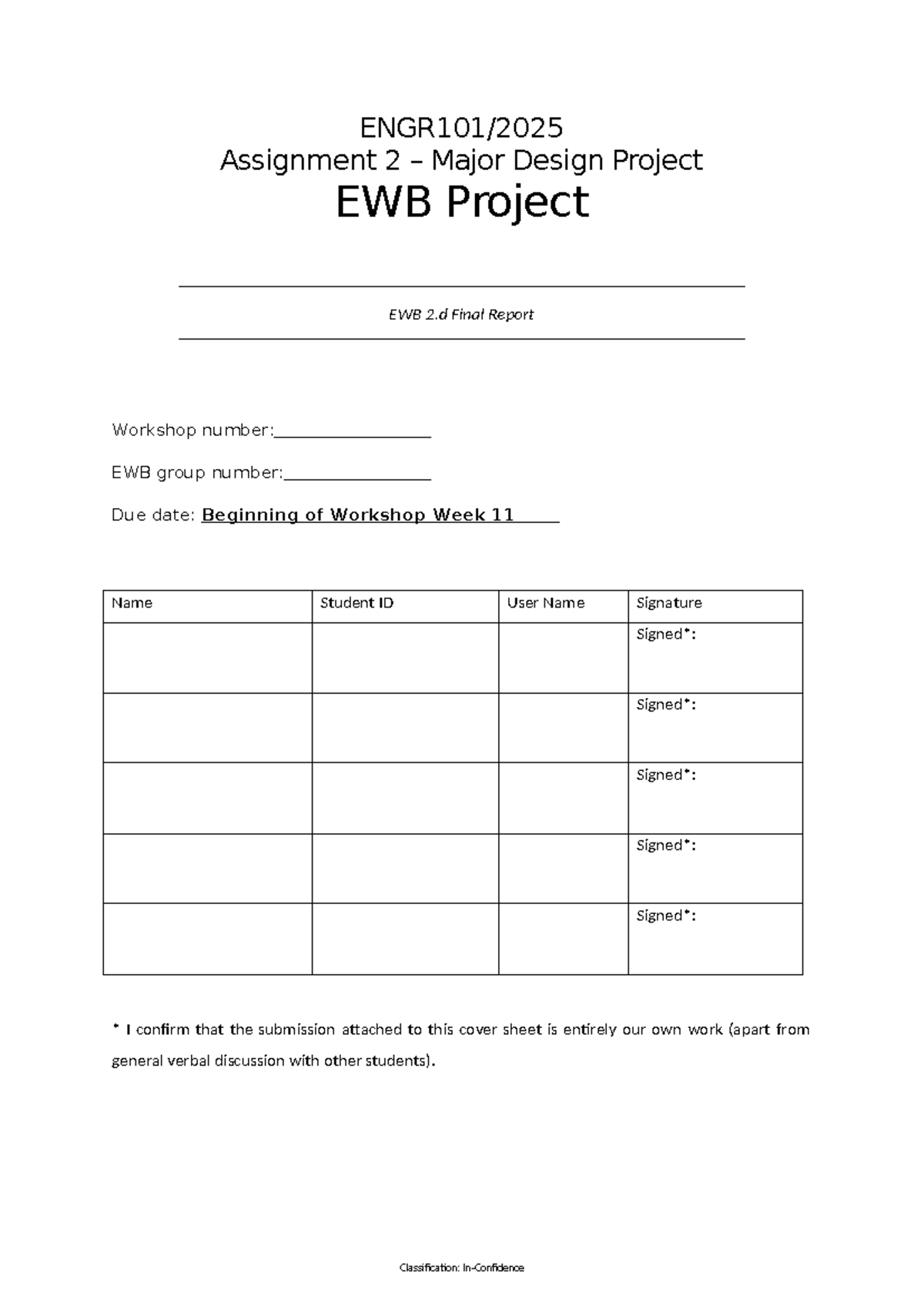EWB 2.d Final Report: Major Design Project Assessment & Evaluation ...