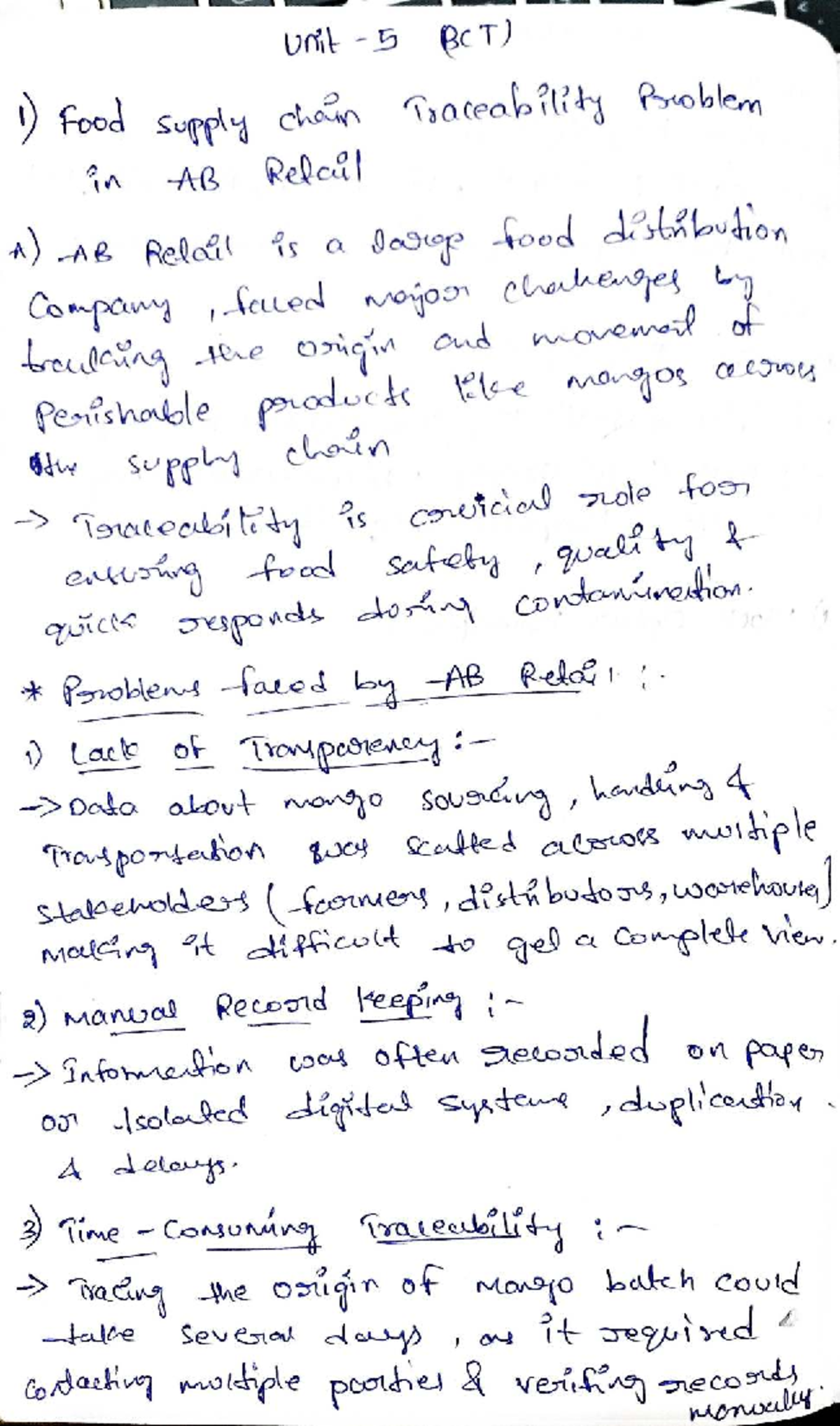 BCT 003 - Unit 5 Lecture Notes on Advanced Topics - Studocu