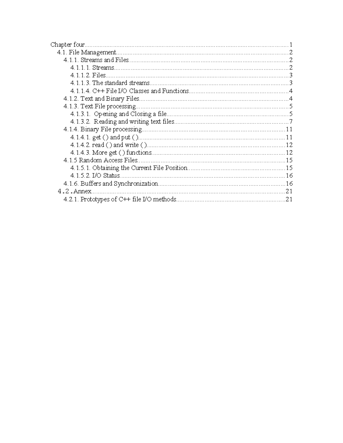 Chapter 4- Files Management - Chapter - Studocu