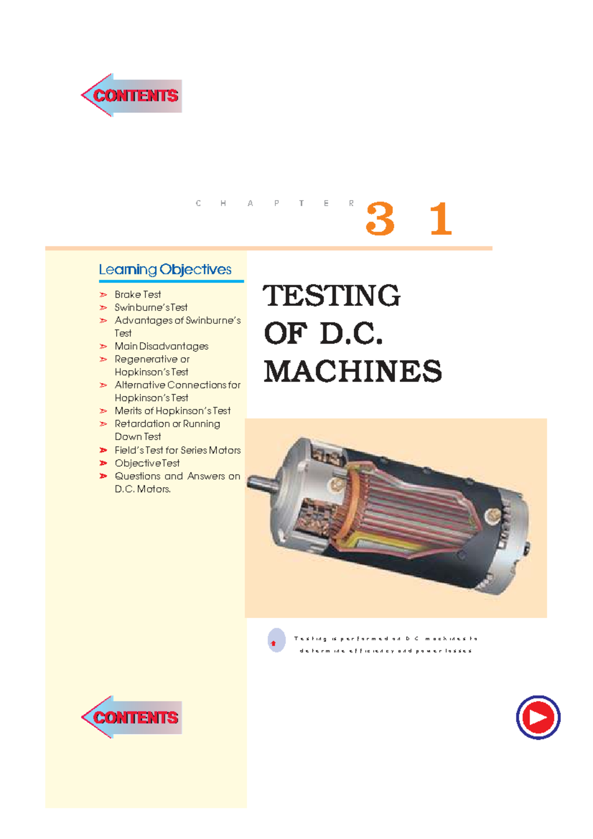 Chp-31: Testing of D.C. Machines - Methods and Calculations - Studocu