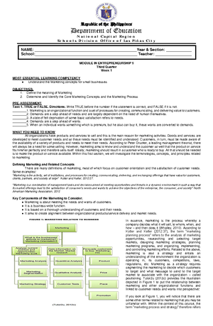 SHS Work Immersion Portfolio: Guidelines & Activities (DepEd Order No ...