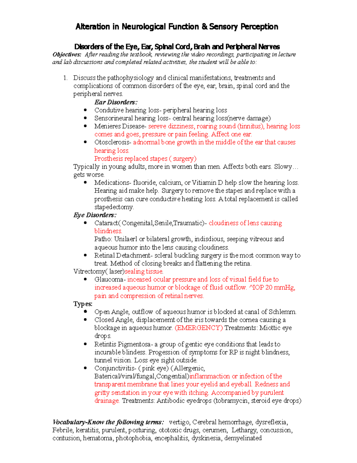 319 Neuro Study Guide: Exam 2 Review for Semester 1, 2022 - Studocu