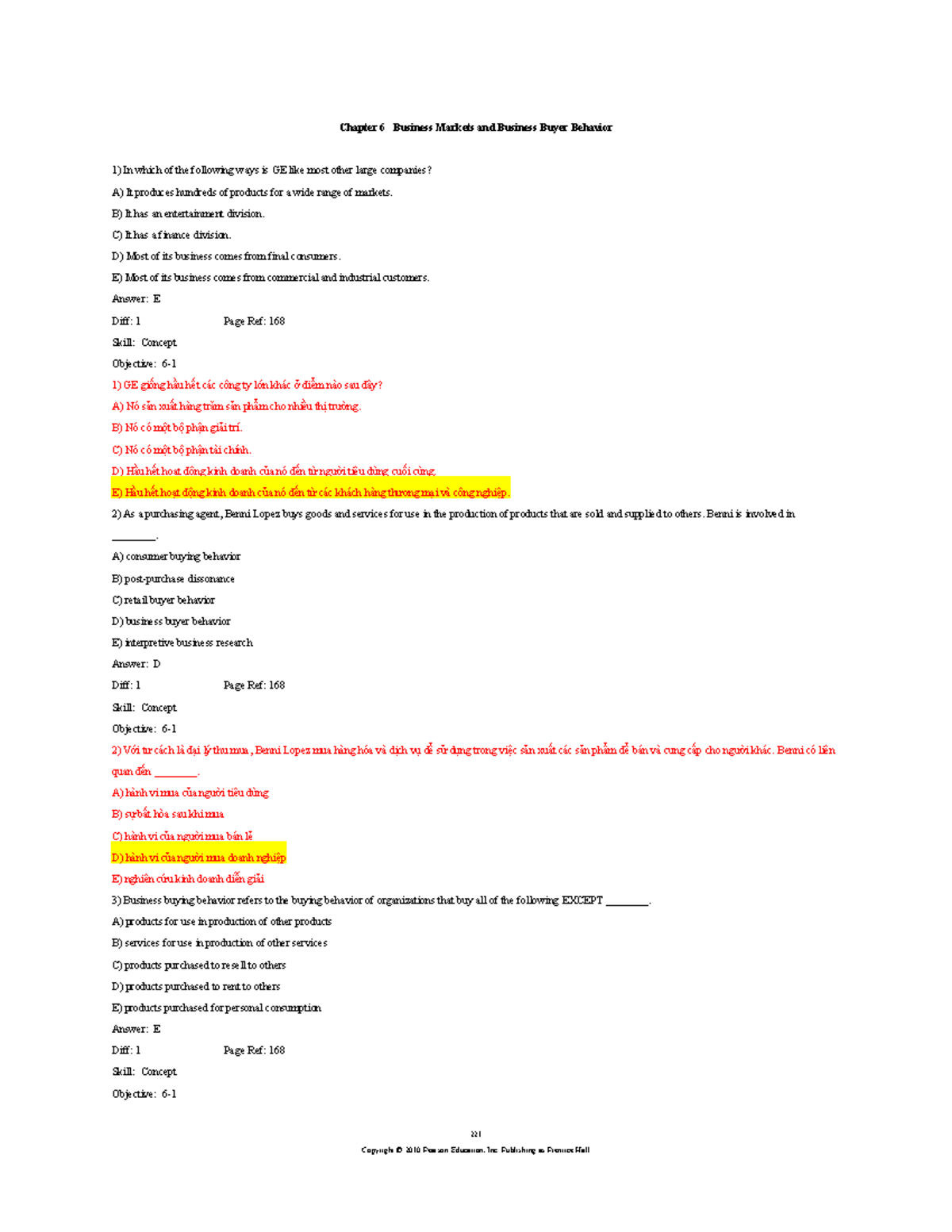 Kotler Chapter 6 - Summary Phiên Dịch - Chapter 6 Business Markets and ...