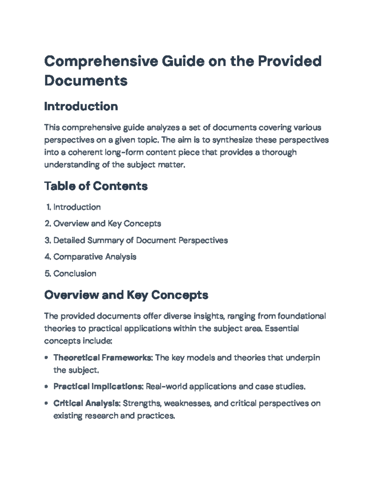 Comprehensive Analysis Guide for In-Depth Document Study - Studocu