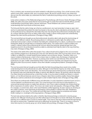[Solved] You will interview an individual belonging to a marginalized ...