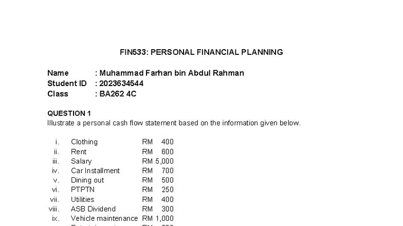 FIN533: Chapter 2 Cash Flow & Balance Sheet Analysis - Studocu