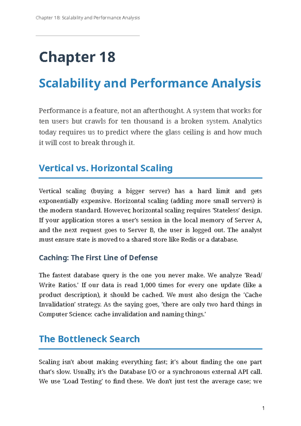 Chapter 18: Scalability & Performance Analysis Insights - Studocu