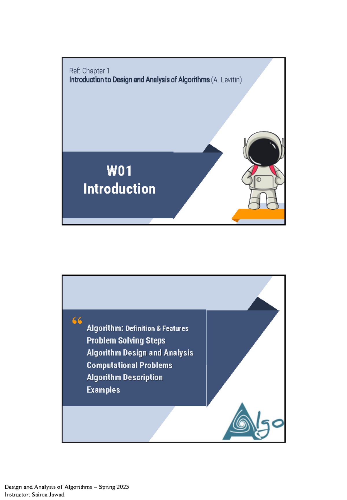 W01 Introduction Lecture 1 04022025 021054 pm - Design and Analysis of ...