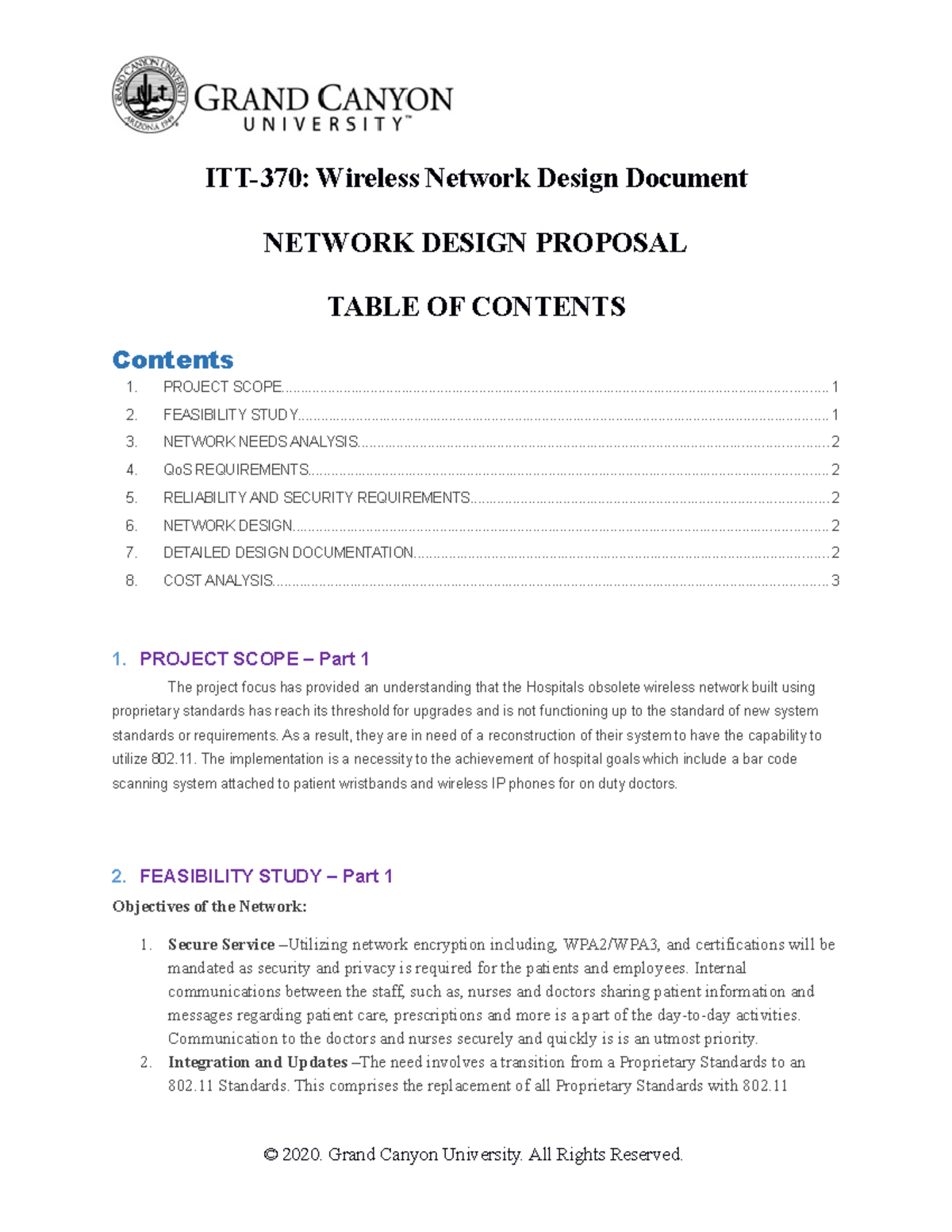 ITT-370 Wireless Network Design Proposal: Final Submission Document ...