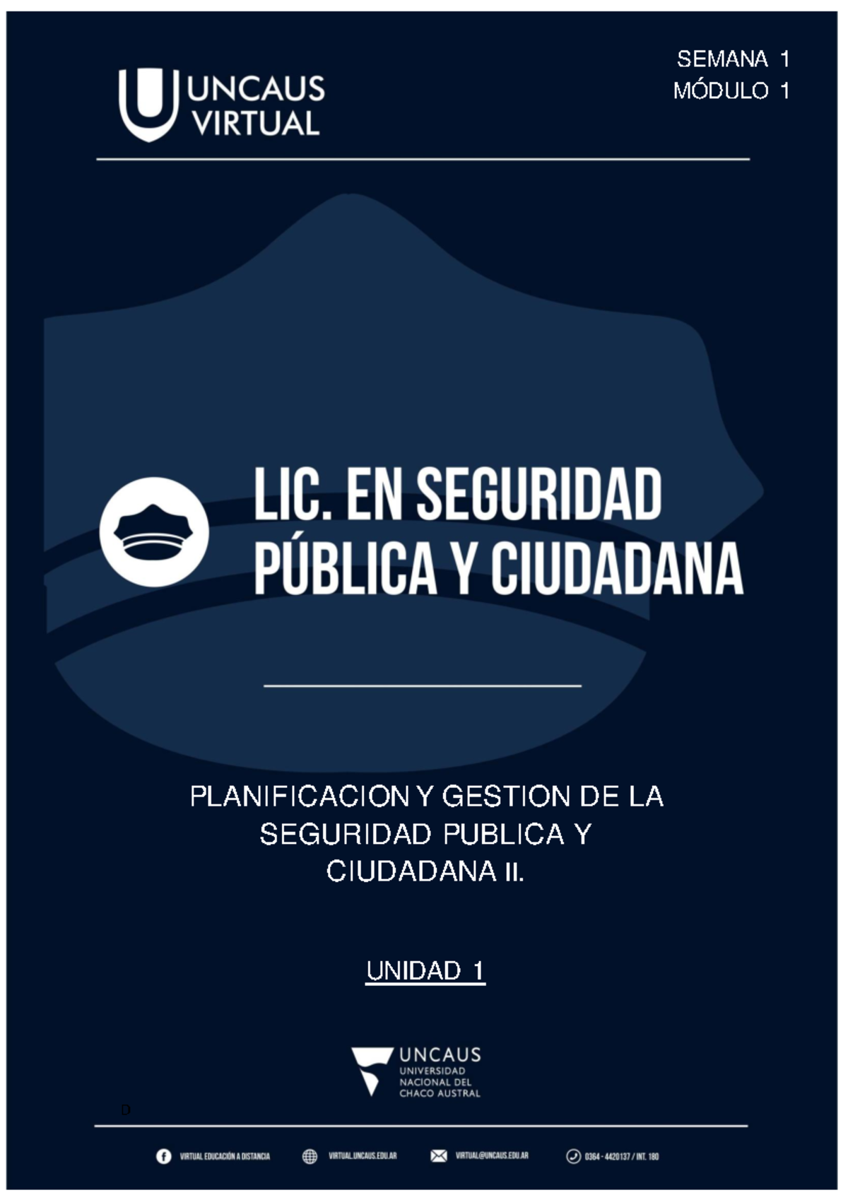 Planificación y Gestión de la Seguridad Pública - Módulo 1, Semana 11 ...