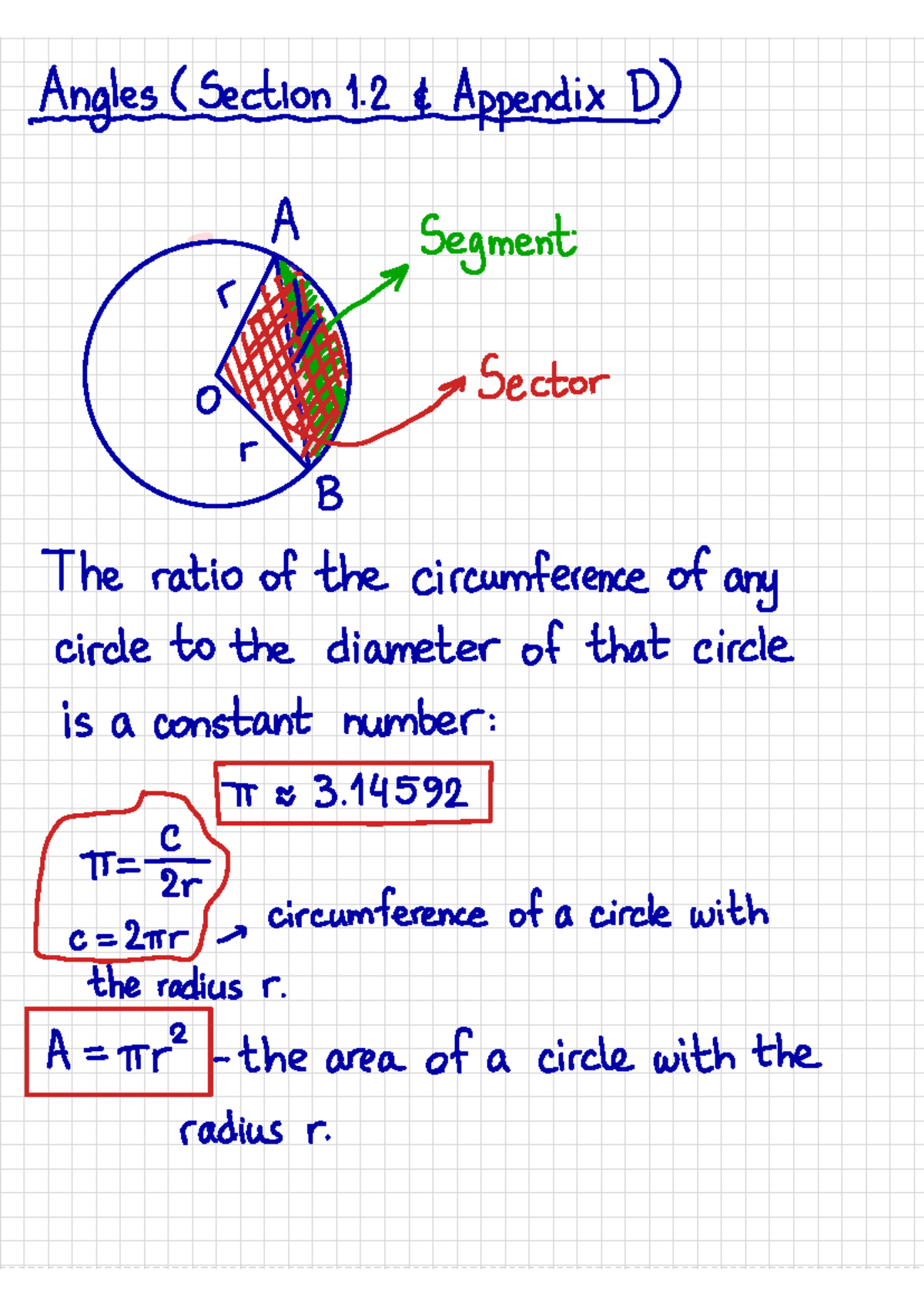 Radians and Trig Functions (Math 101 - Section 1.2) - Studocu