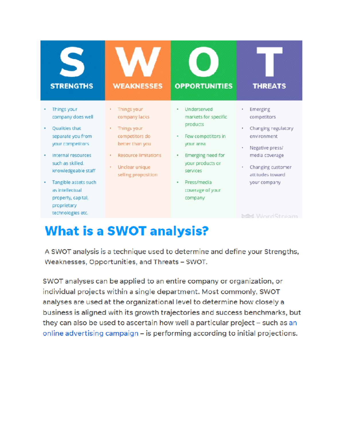 Midterm SWOT - Reference - Accountancy - San Carlos - Studocu