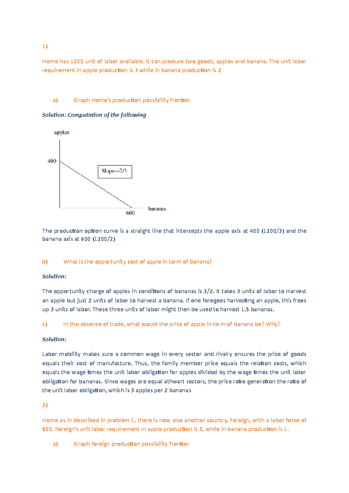 Ch3.1-3: Analysis of Production Possibility Frontiers and Costs - Studocu