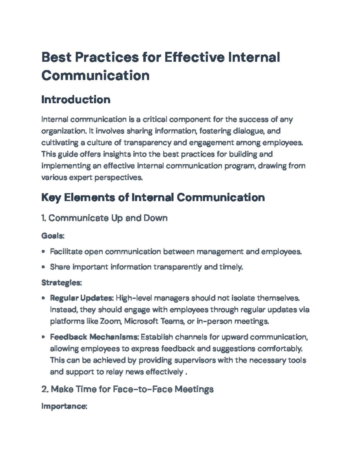 Best Practices for Effective Internal Communication Strategies (Course ...