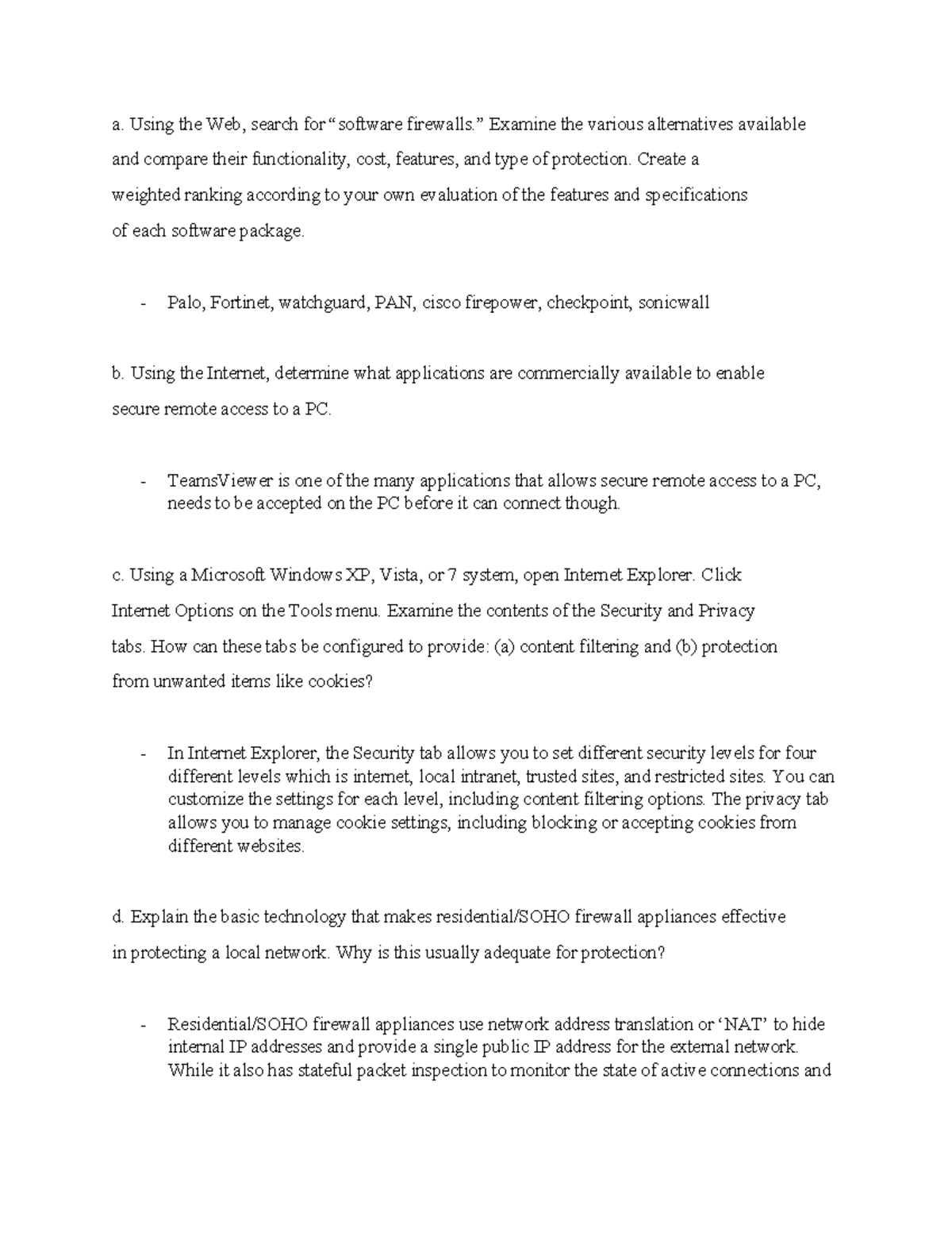 Review-Chapter 6 - week 6 review - a. Using the Web, search for ...