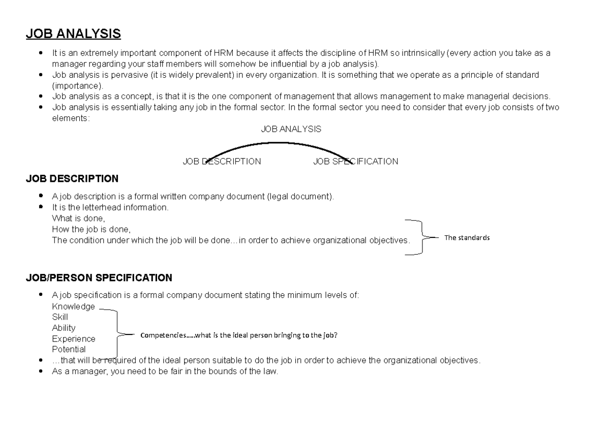 B.Admin Final Exam Notes on Job Analysis & Recruitment Strategies - Studocu