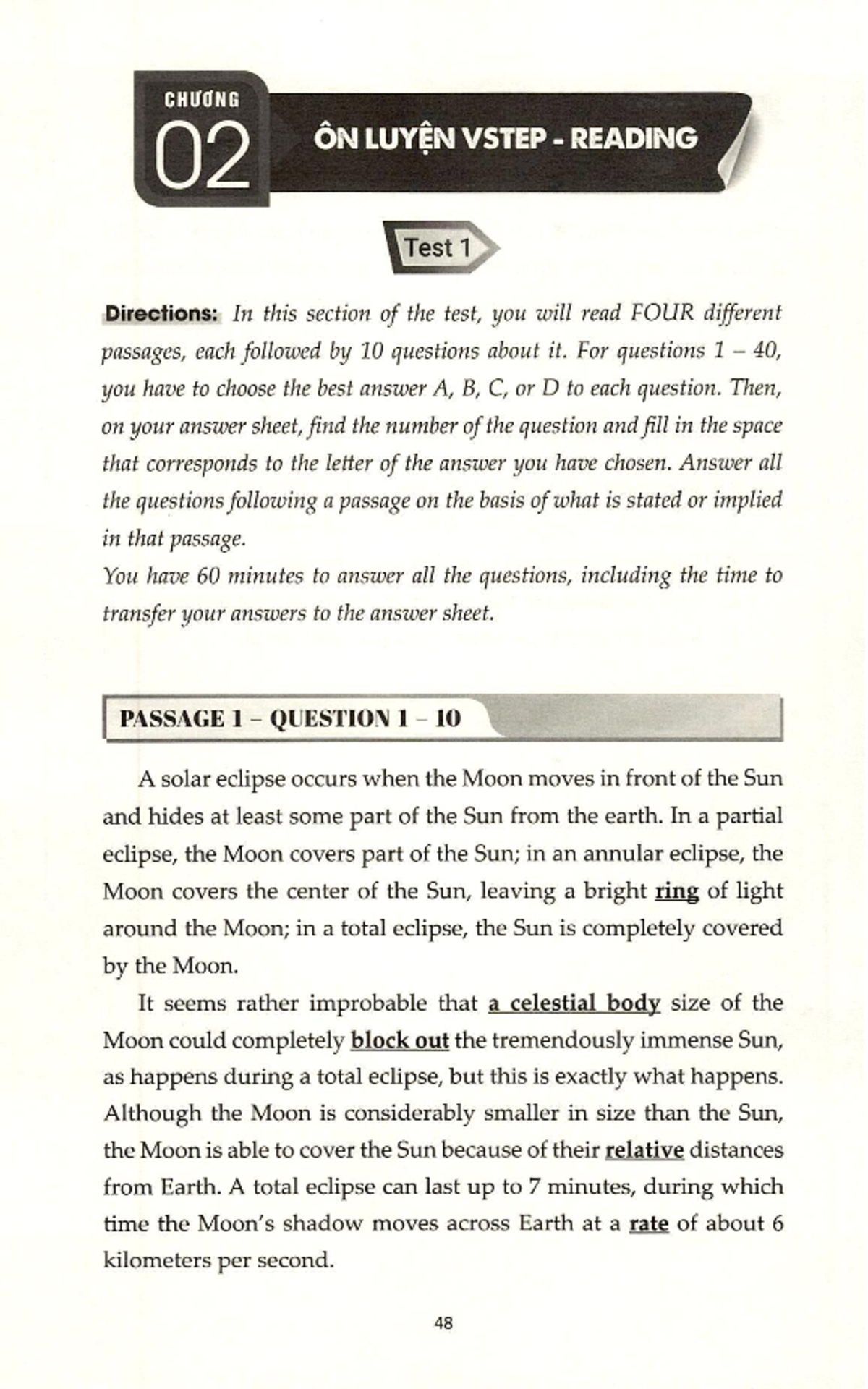 HƯỚNG DẪN LUYỆN THI B1 B2 C1 VSTEP READING Test 1 & 2 - Studocu