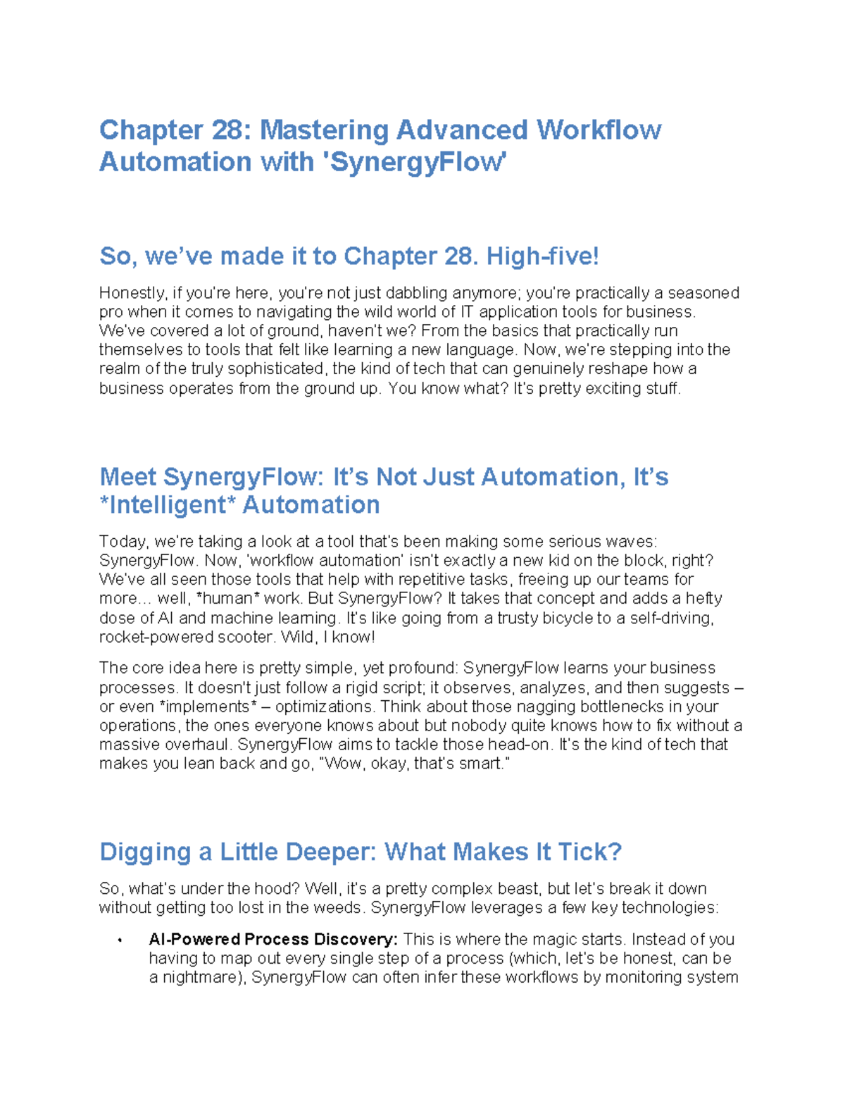Chapter 28: Mastering SynergyFlow for Advanced Workflow Automation ...