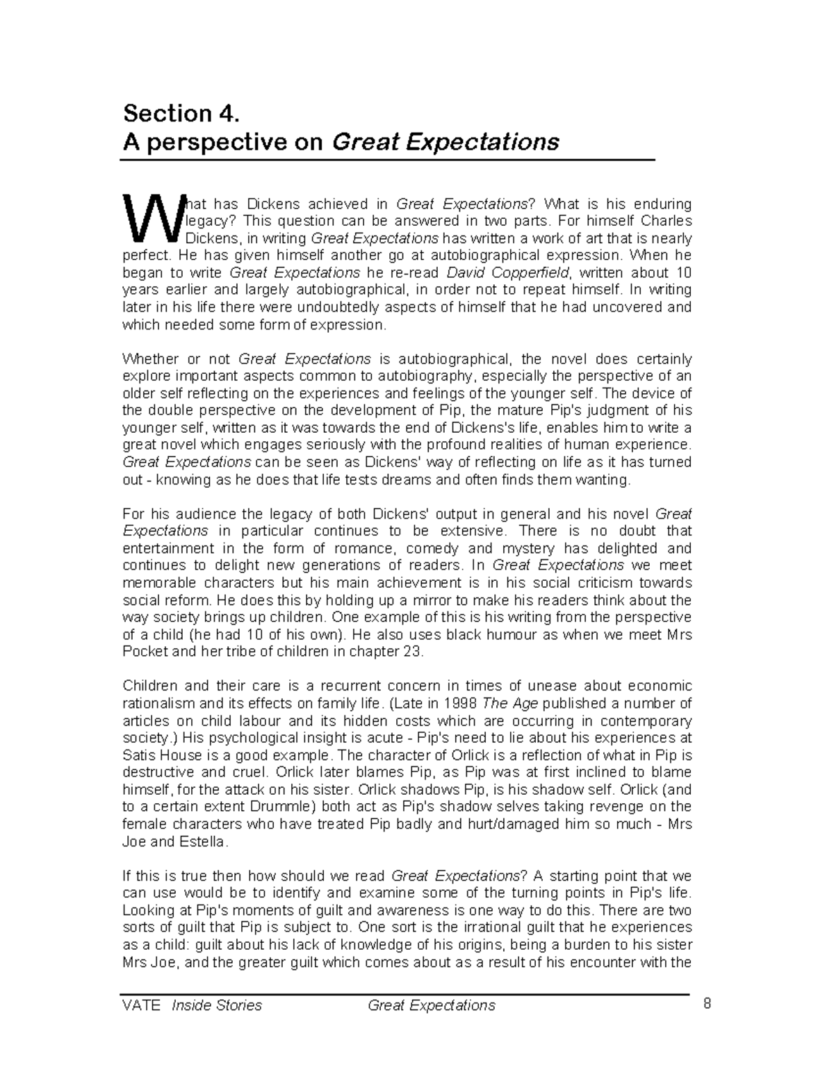 ENG 101: Analyzing the Enduring Legacy of Great Expectations - Studocu
