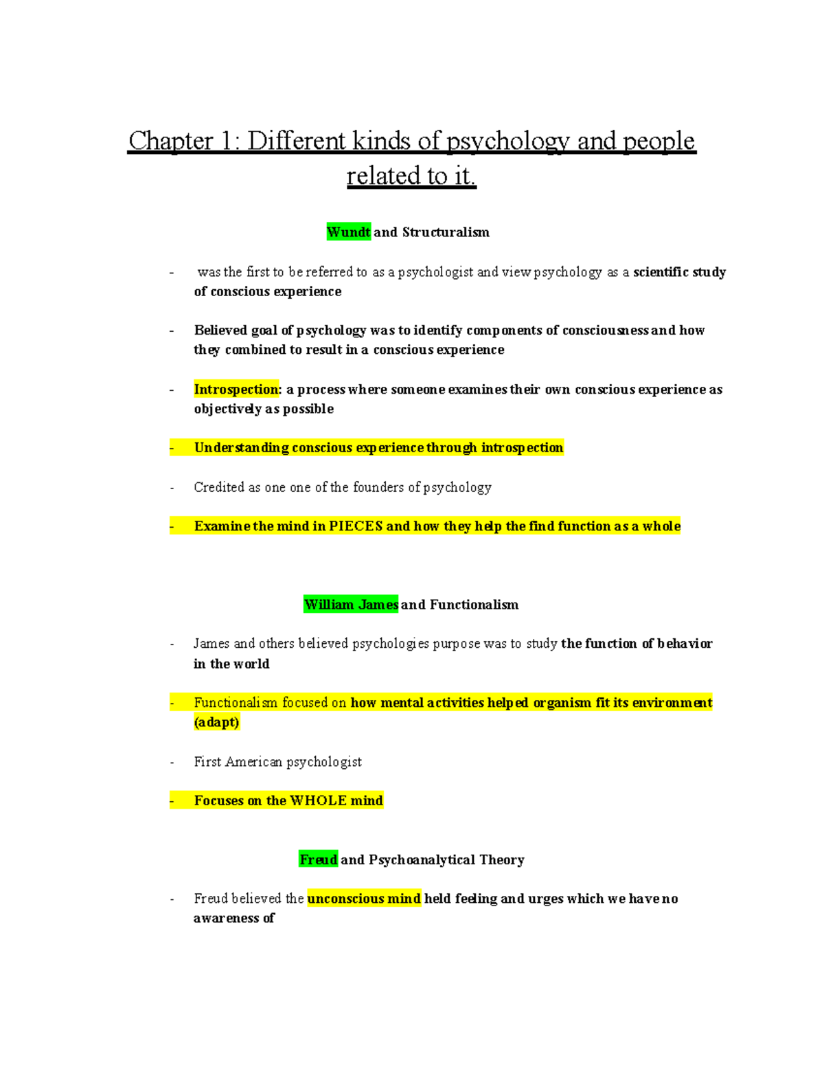 Psych 202 Exam 1 Review: Key Concepts in Psychology and Research - Studocu