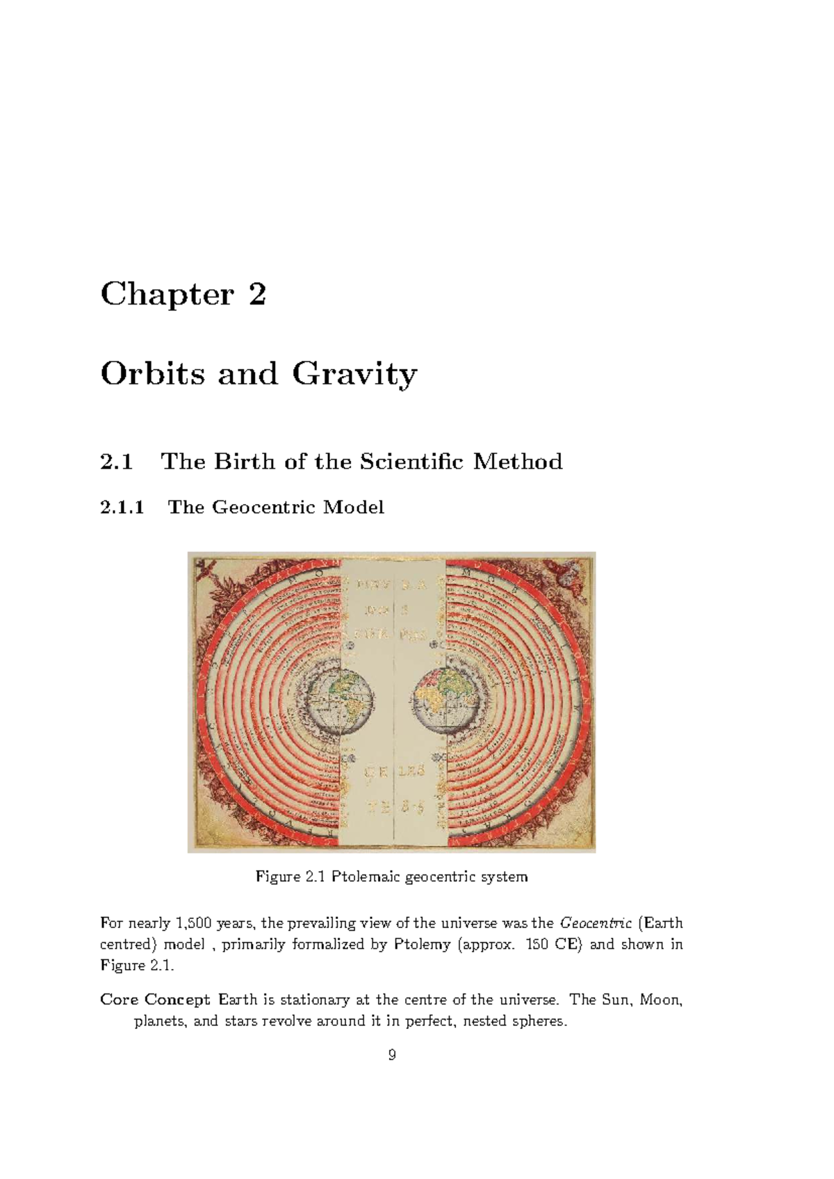 Chapter 2: Orbits and Gravity - Scientific Method & Laws - Studocu