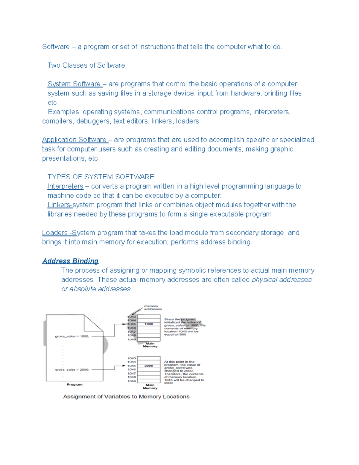 Opersyst Reviewer - System & Application Software Overview - Studocu