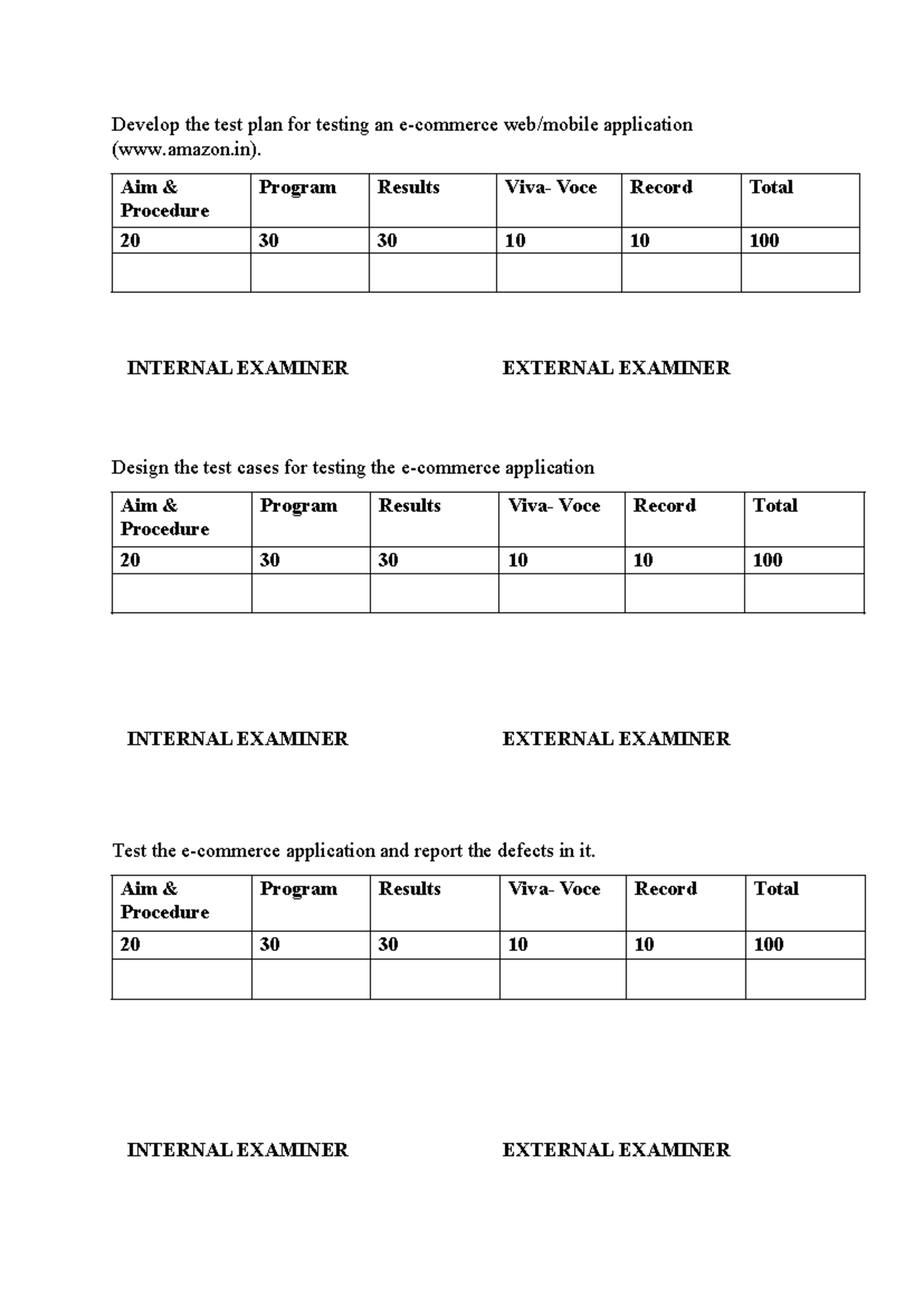 Test Plan & Case Design for STA UNiv Lab Set 1 Exam - Studocu