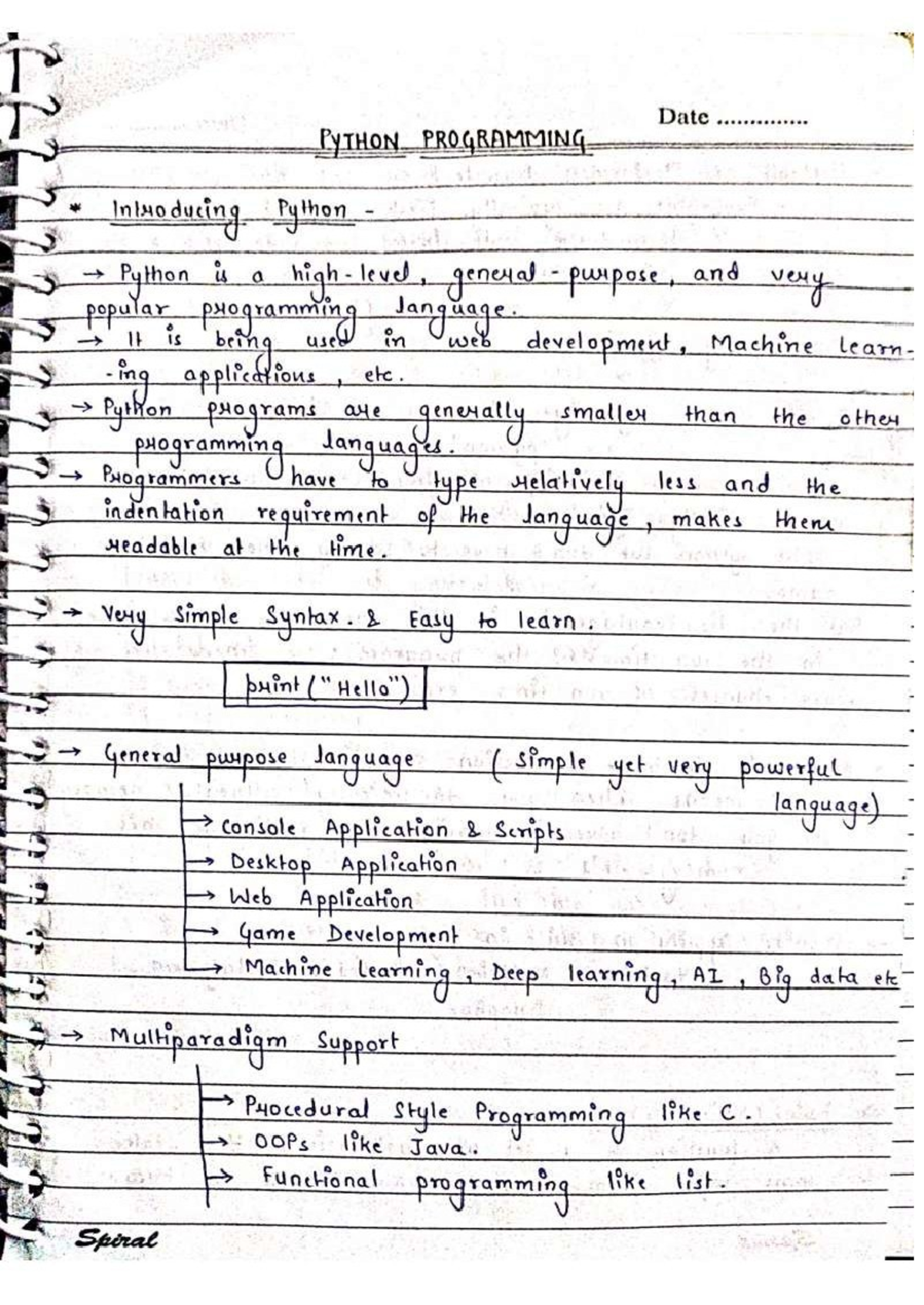 Python Programming Basics: A Comprehensive Guide (Course Code: PYTHON ...