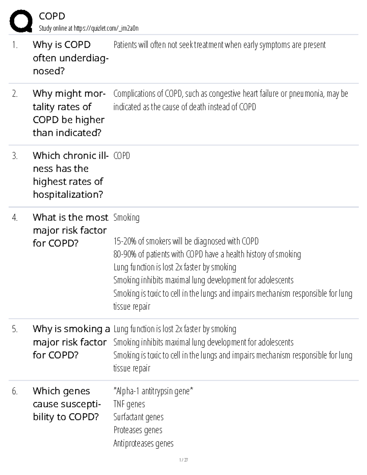 COPD Study: Understanding Pathophysiology, Risk Factors, and Management ...