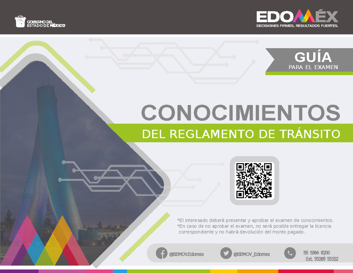 Guía para el examen de conocimientos al reglamento de tránsito - GUÍA