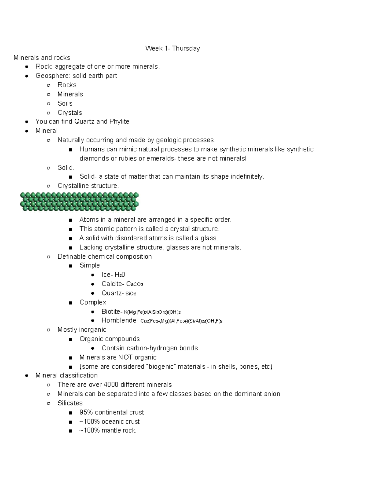 GEOL 113 - Exam 1 Study Notes - Prof. Annote - Studocu