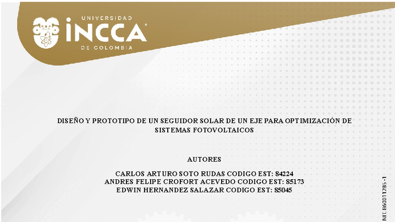 Diseño y Prototipo de Seguidor Solar de Eje para Sistemas Fotovoltaicos ...