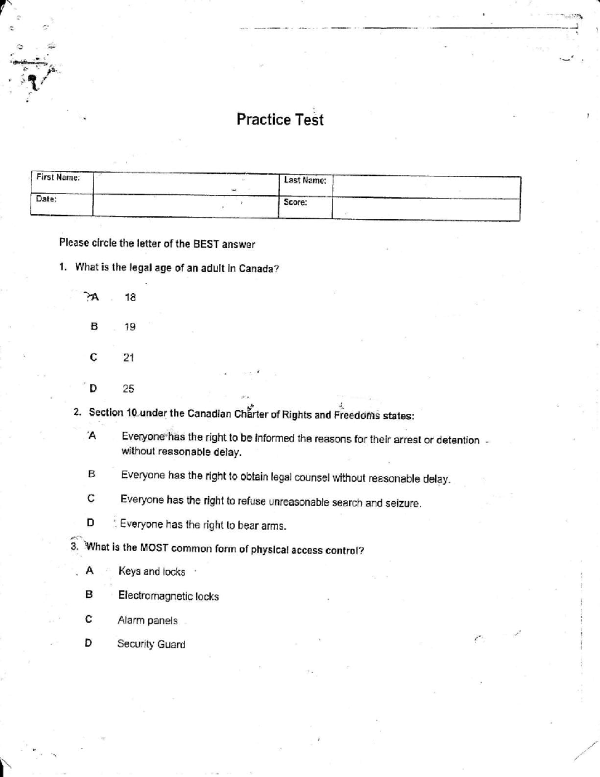 Practice Quiz 2 practice problem for math - Z'* ,.\ __J , ' .! r. r-',s ...