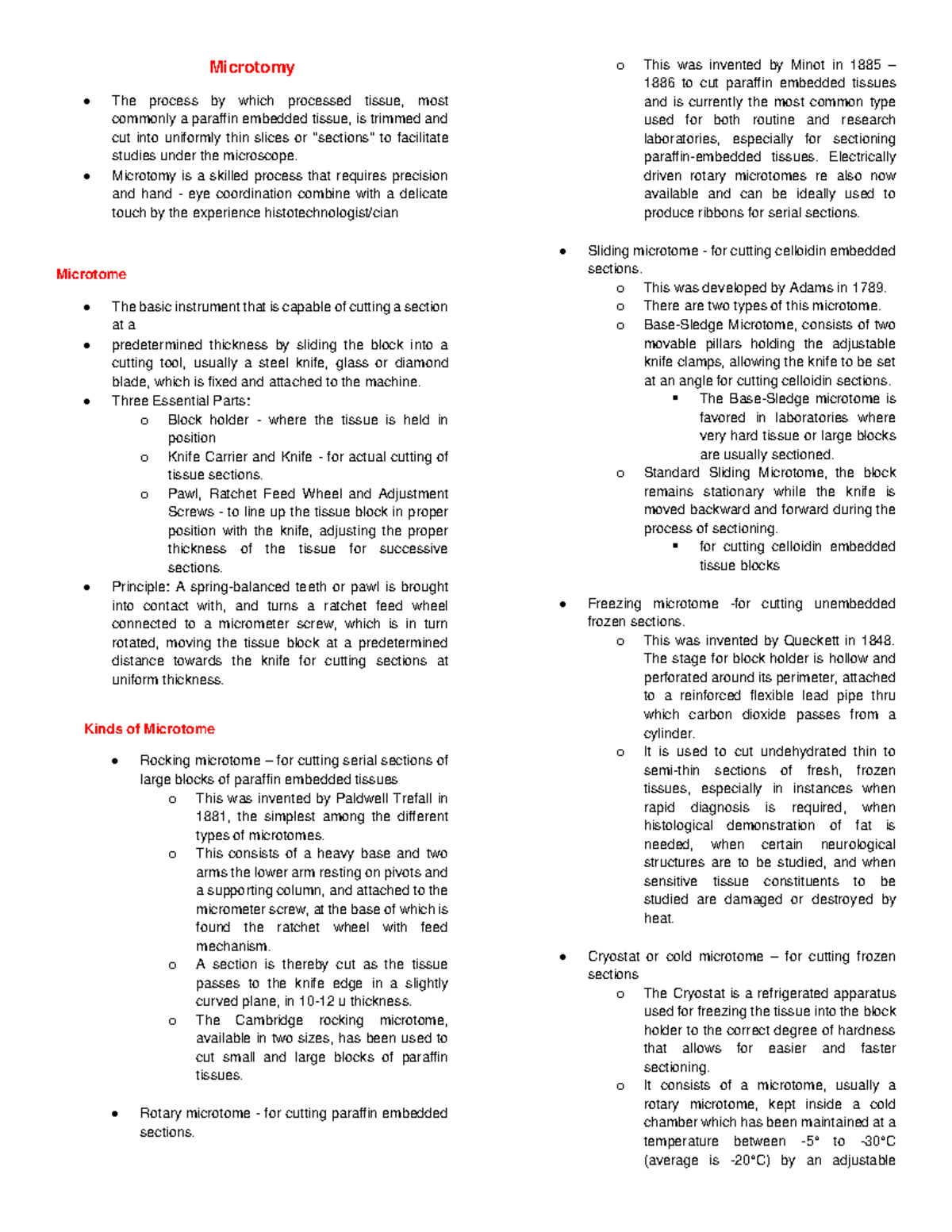 Microtomy Techniques: A Comprehensive Overview for ILIDE - Medtech ...