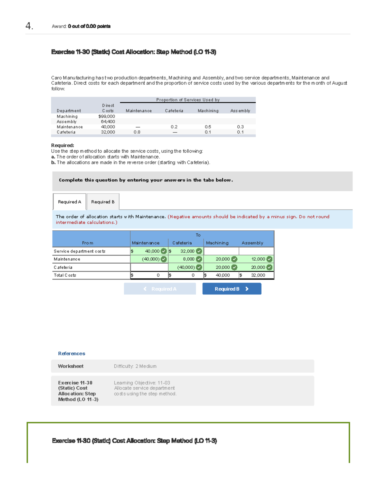Exercise 11-30 Cost Allocation Using Step Method (LO 11-3) - Studocu