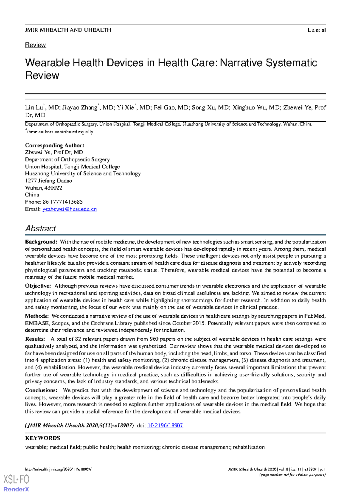 Systematic Review of Wearable Health Devices in Care Settings - Studocu