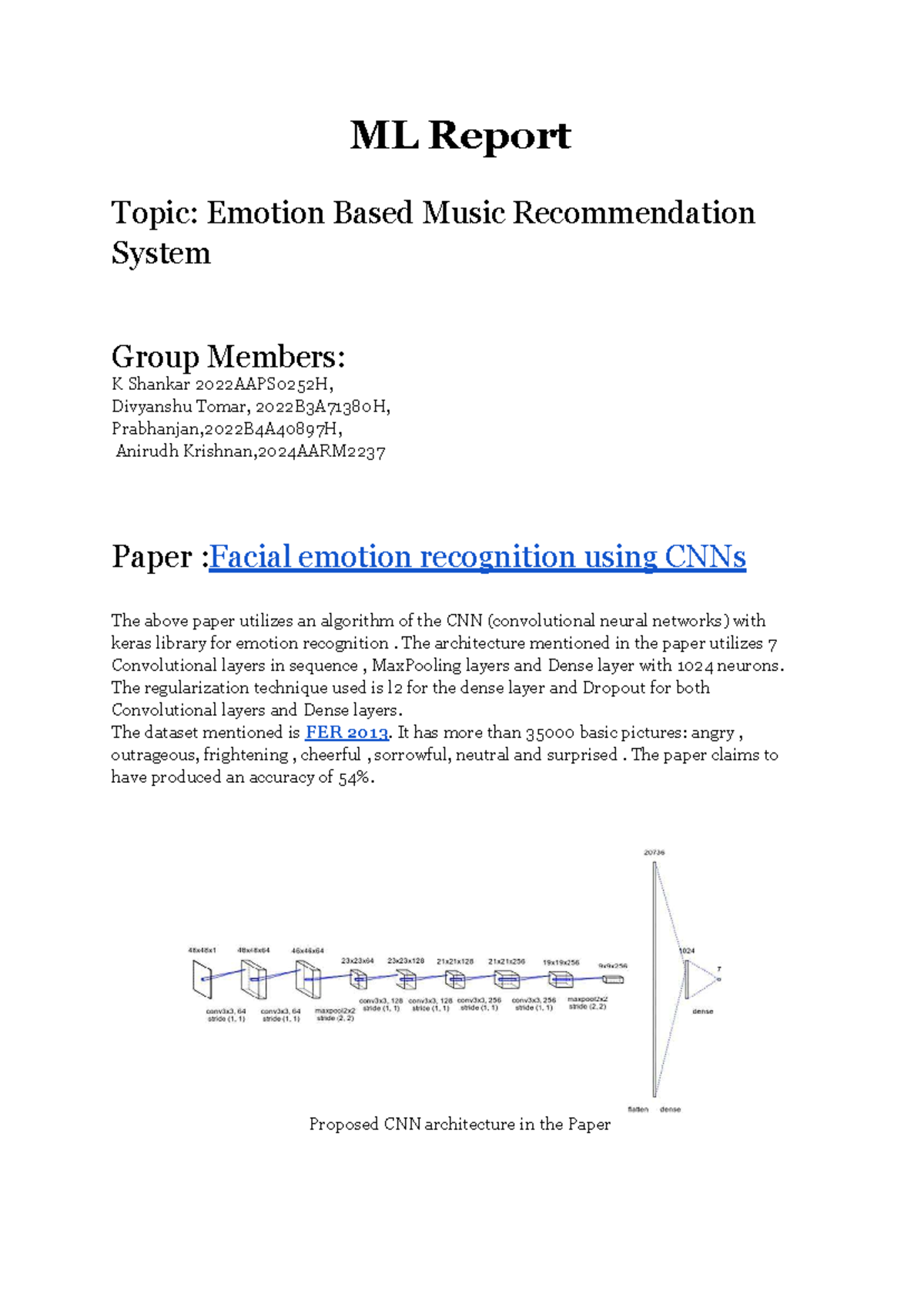 ML Project Report: Emotion-Based Music Recommendation System ...